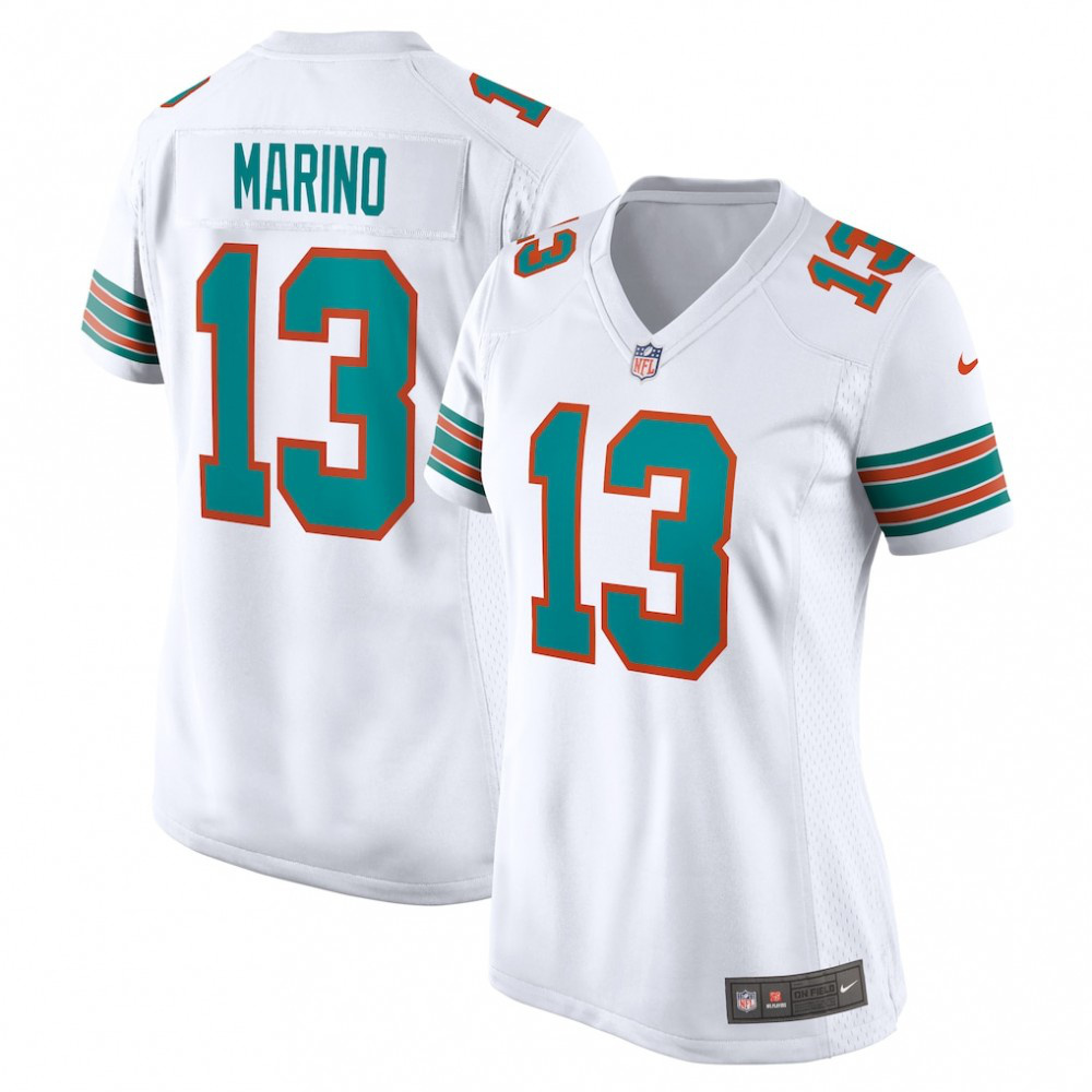 Dan Marino Miami Dolphins Nike Women's Retired Player Jersey - White-GridironStore